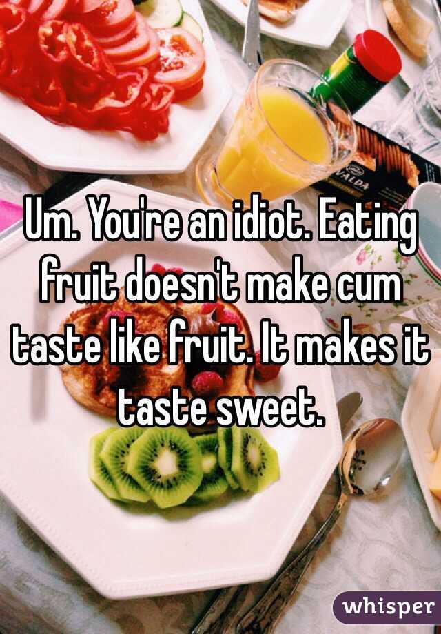 Foods that make cum taste better